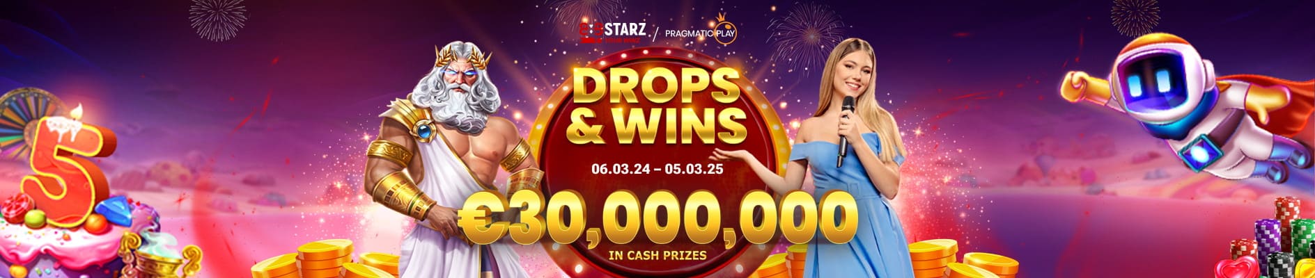 Drops &amp; wygrywa €30,000,000